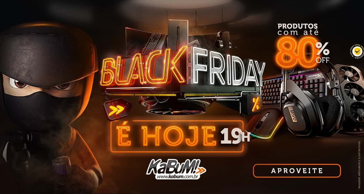 Black Friday do KaBuM até 80 de desconto em produtos de tecnologia