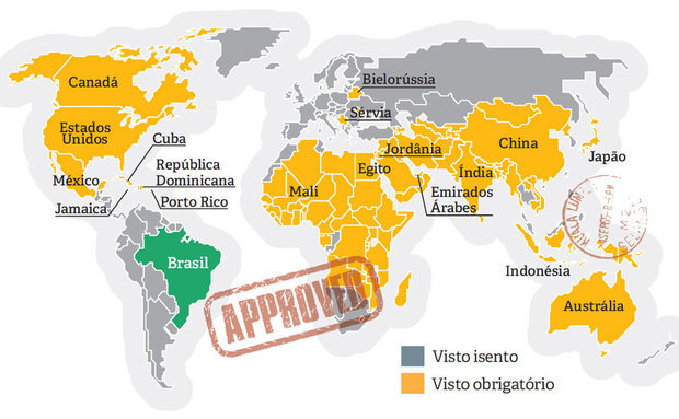 Países que exigem vistos para brasileiros e como consegui los