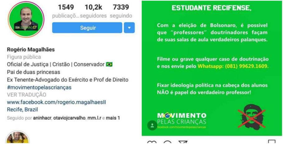 Eleitor De Bolsonaro Oficial De Justi A Amea A Professores Em Pe