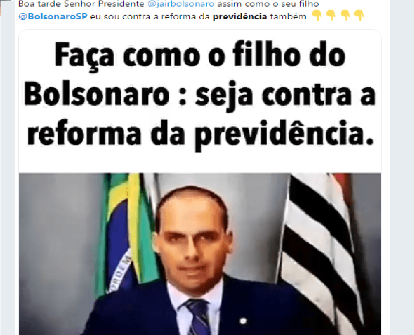 V Deo De Eduardo Bolsonaro Contra Reforma Da Previd Ncia Viraliza