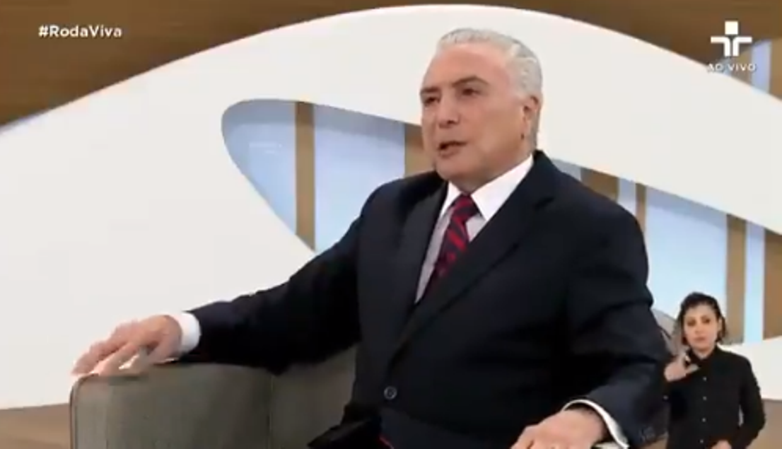 Michel Temer Admite Que Foi Golpe Durante Entrevista Ao Roda Viva