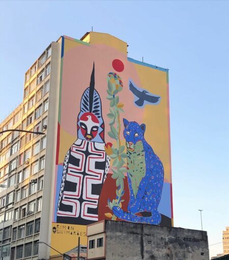 Novo mural em São Paulo foi feito tinta que ajuda a limpar o ar