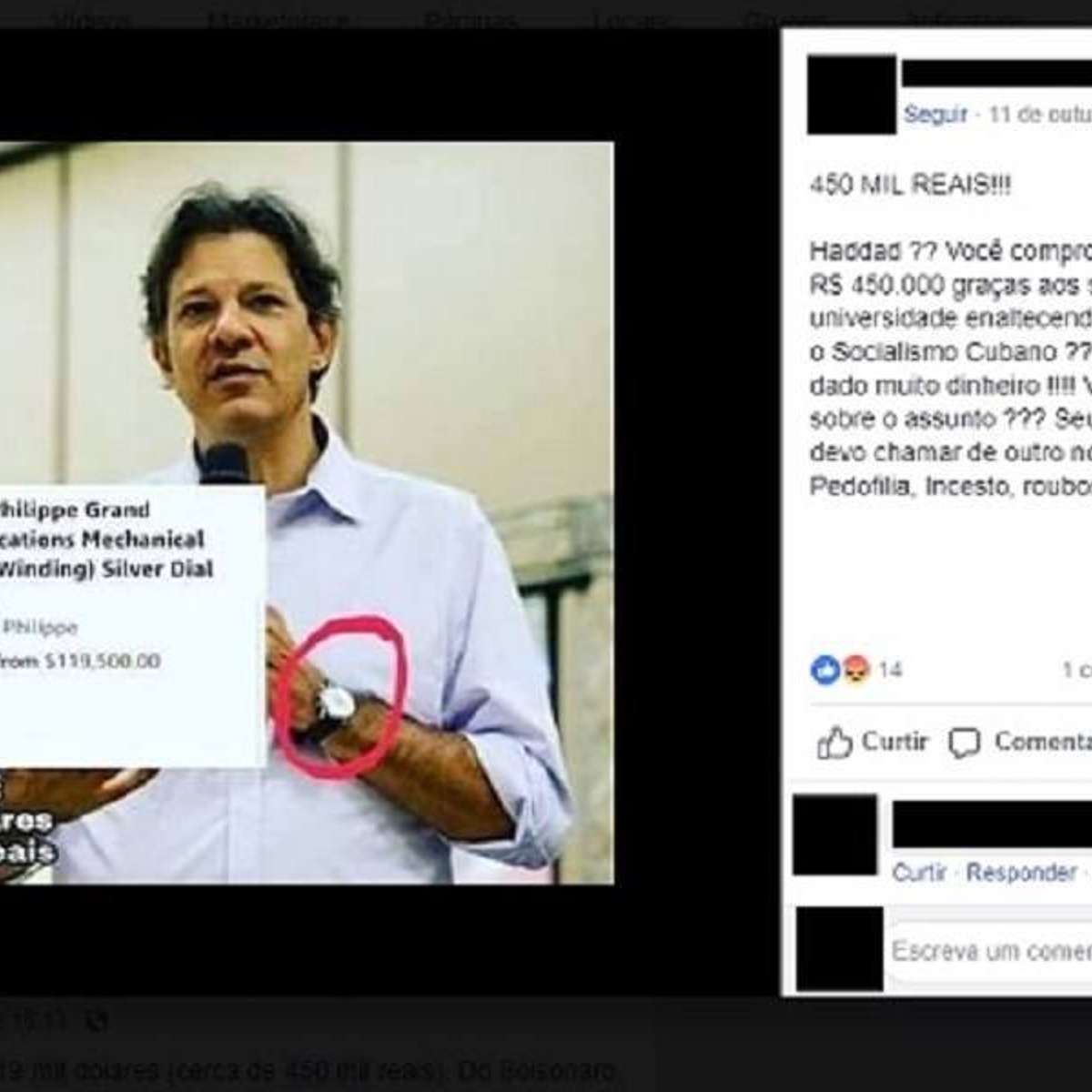 Hist rias de bens de luxo de Haddad s o falsas conclui site