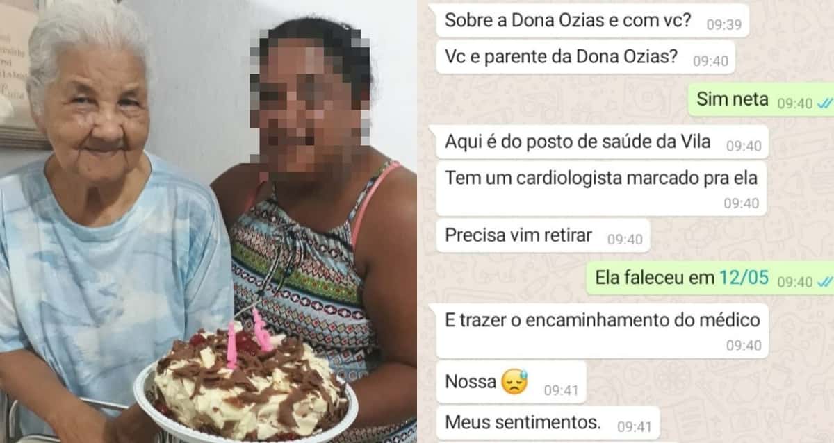 Idosa recebe agendamento médico cinco meses após morrer, e neta diz: ' Família ficou revoltada', Santos e Região