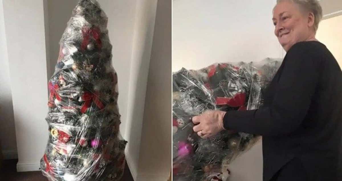 Idosa viraliza após mostrar técnica para 'desmontar' árvore de Natal