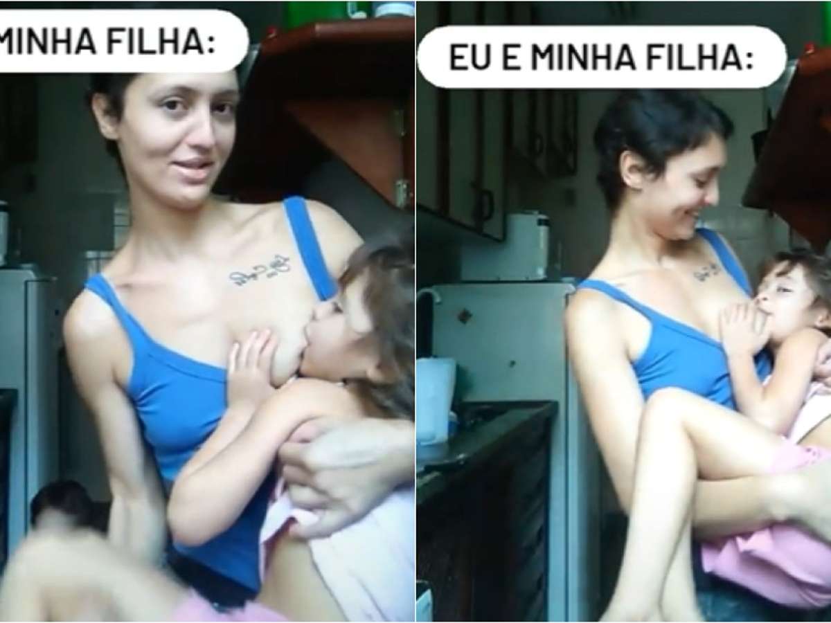 Mãe quebra tabu nas redes sociais amamentando filha de 5 anos