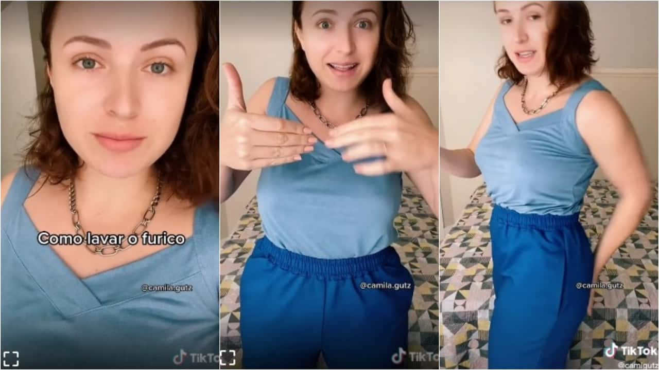 Fisioterapeuta é bem didática ao ensinar como lavar o ânus no TikTok