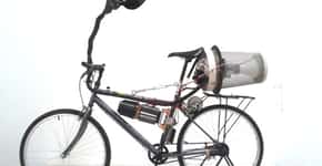 Bicicleta com purificador de ar é alternativa saudável para cidades poluídas