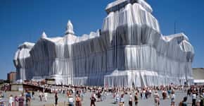 As megainstalações de tecido do casal Christo e Jeanne-Claude