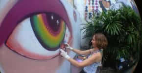 ONG faz grafite feminista no Rio