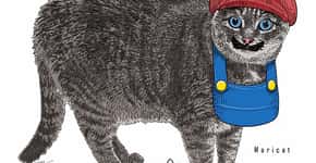 Artista retrata gatos como famosos ícones da cultura pop