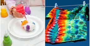 Aprenda como fazer camiseta tie dye com 8 estampas diferentes