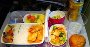 Conheça as comidas servidas pelas companhias aéreas