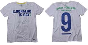 Camisetas que provocam jogadores gringos chamando-os de ‘gay’ e ‘bicha’ viram polêmica