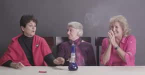 Vídeo mostra três avós experimentando maconha pela primeira vez
