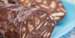 Salame de Chocolate: receita barata, fácil e rápida para a Páscoa