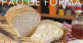 Aprenda a fazer uma receita muito simples e leve de pão de forma