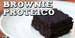 Aprenda a fazer um brownie proteico, sem lactose e sem glúten