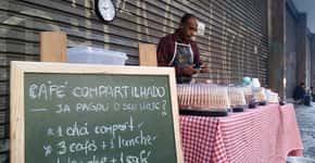 Café compartilhado oferece pães e bolos para moradores de rua