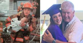 Reencontro: bombeiro salva bebê e após 17 anos vai à formatura dela