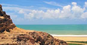 As falésias da praia do Gunga, em Alagoas
