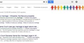 Google apresenta barra surpresa para pesquisas sobre ‘casamento gay’