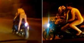 Mulher que pegou carona nua em moto pode ser multada por não usar capacete