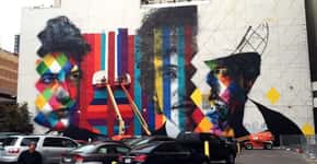 Eduardo Kobra cria mural em homenagem a Bob Dylan nos EUA