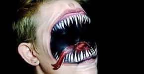 Artista usa maquiagem para criar monstros assustadores para o Halloween