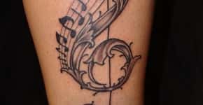Tatuagens inspiradas em notas musicais