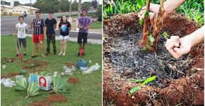 Jovens se mobilizam para transformar áreas degradadas em jardins
