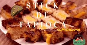 Petisco: stick de tapioca com bacon