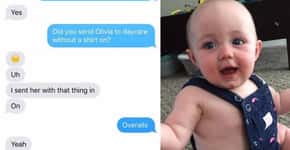 Pai veste bebê para ir à creche e foto viraliza nas redes sociais
