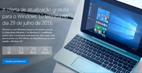 Atualização gratuita para o Windows 10 acaba nesta sexta