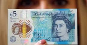 Veganos britânicos estão revoltados com a nova nota de 5 libras