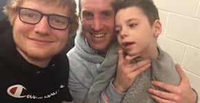 Ed Sheeran realiza sonho de menino de 6 anos com doença rara