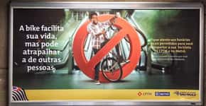 Metrô de SP ganha Troféu Close Errado em publicidade contra bikes
