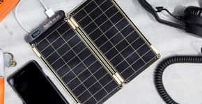 Está à venda o carregador solar portátil e mais leve do mundo