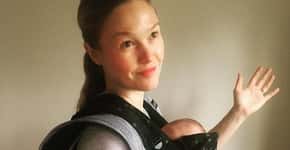 Julia Stiles é criticada por causa da forma como carrega bebê