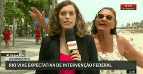Repórter da Globo News é interrompida por senhorinha e reage bem