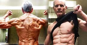 Aos 67 anos, ‘vovô sarado’ treina pesado 6 vezes por semana