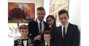 Com 5 e 12 anos filhos de David Beckham vão à academia