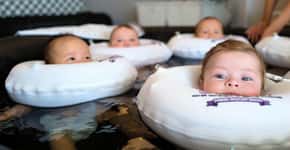 Spa criado especialmente para bebês oferece hidroterapia