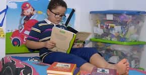 Cadu, o menino de 7 anos que leu 88 livros só este ano