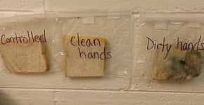 Professora cria experimento e mostra importância de lavar as mãos