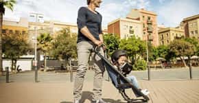 Invenção permite acoplar longboard no carrinho de bebê
