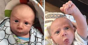 Este bebê faz as caras e bocas mais engraçadas que você já viu