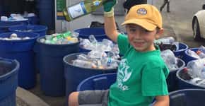Sustentabilidade: garoto de 7 anos cria empresa de reciclagem