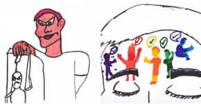 Menino com autismo usa desenhos para criar vídeo sobre emoções