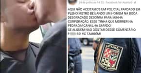 PM ameaça policial que beijou homem no metrô: ‘Merece morrer’